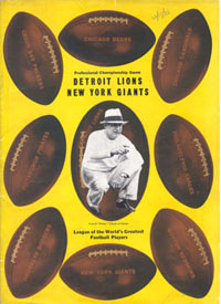1935 Lions-Giants Program